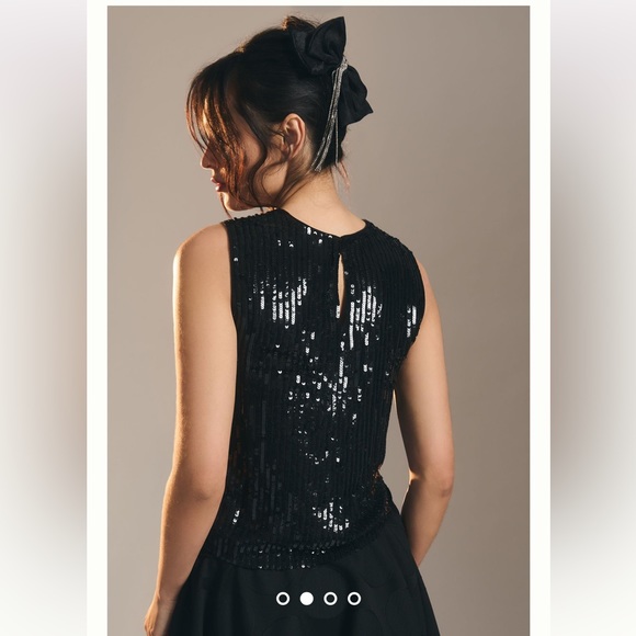 Anthropologie NWT VELVET BY GRAHAM & SPENCER MAISON TANK Size S. - Picture 2 of 5